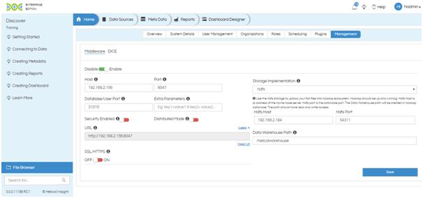 Middleware Distributed Mode