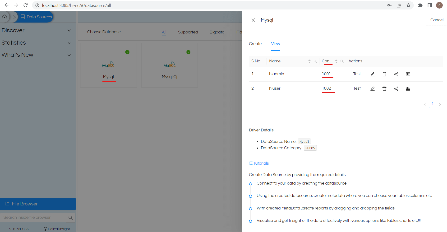 Dynamic Database Switching Based On Certain Conditions In Helical Insight 5 Onwards