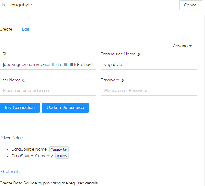 How to connect Yugabyte DB From Open Source BI Helical Insight