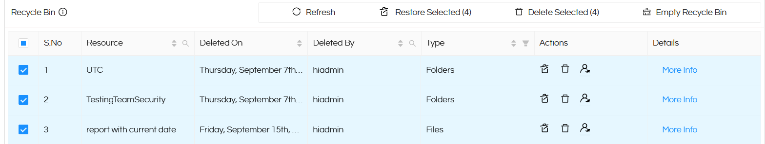 Recycle Bin : Permanent Deletion and Recovery