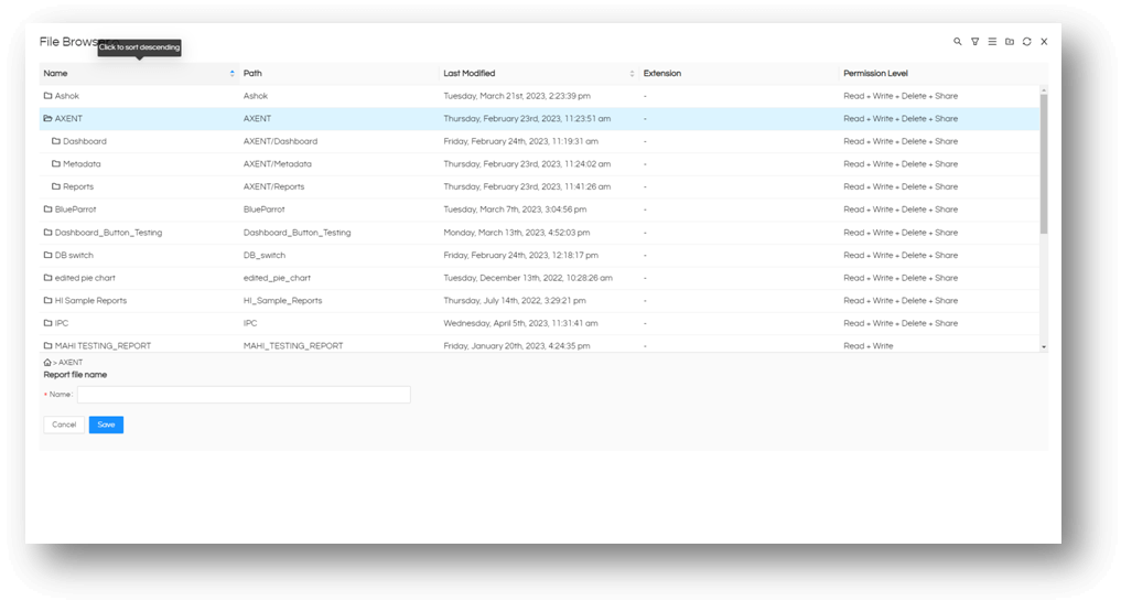 Shortcuts In Dashboards