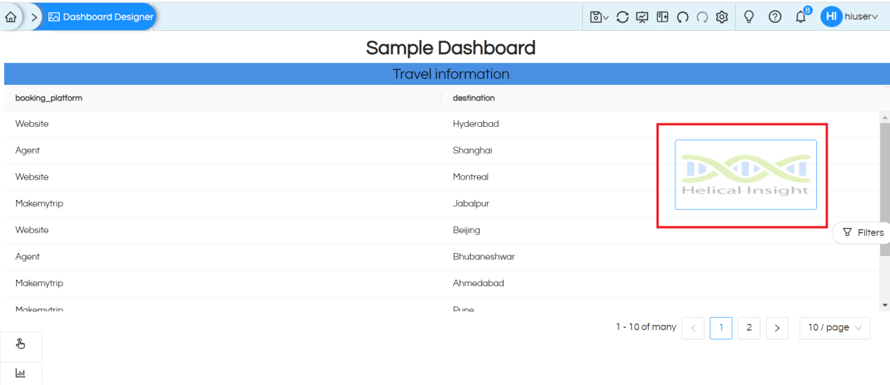 Overlay Functionality : Dashboard Designer