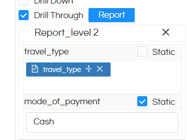 Configuring Drill Through