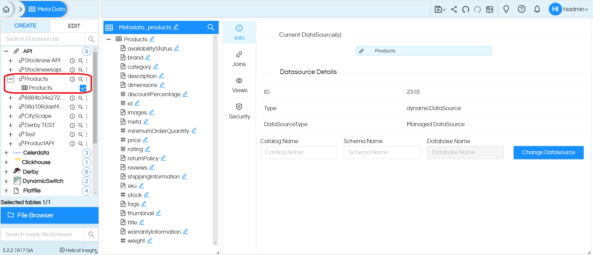 Connect and use an API as a data source in Helical Insight 5.0