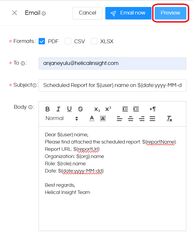 Customizing Email Scheduling with Advanced Parameters