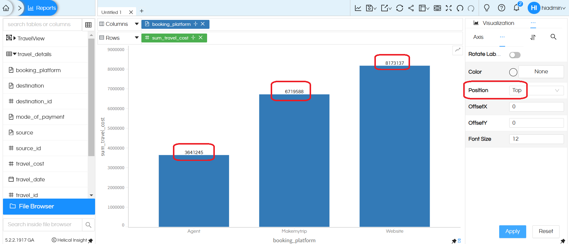 Data Label Customization Options