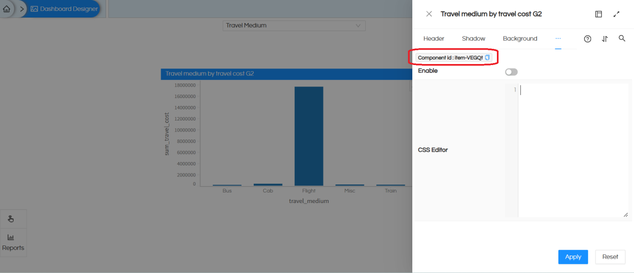 Dynamic hide / show a report based on a drop down with limited values