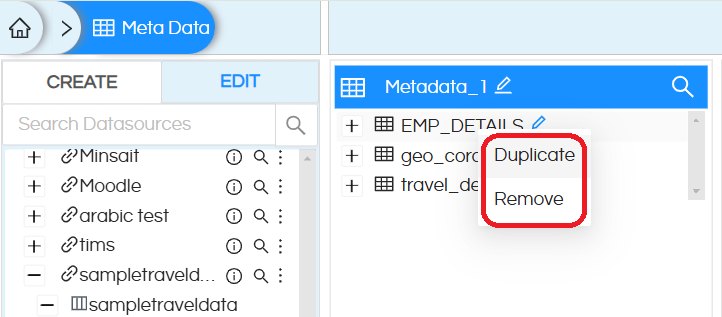 Create and Edit Metadata