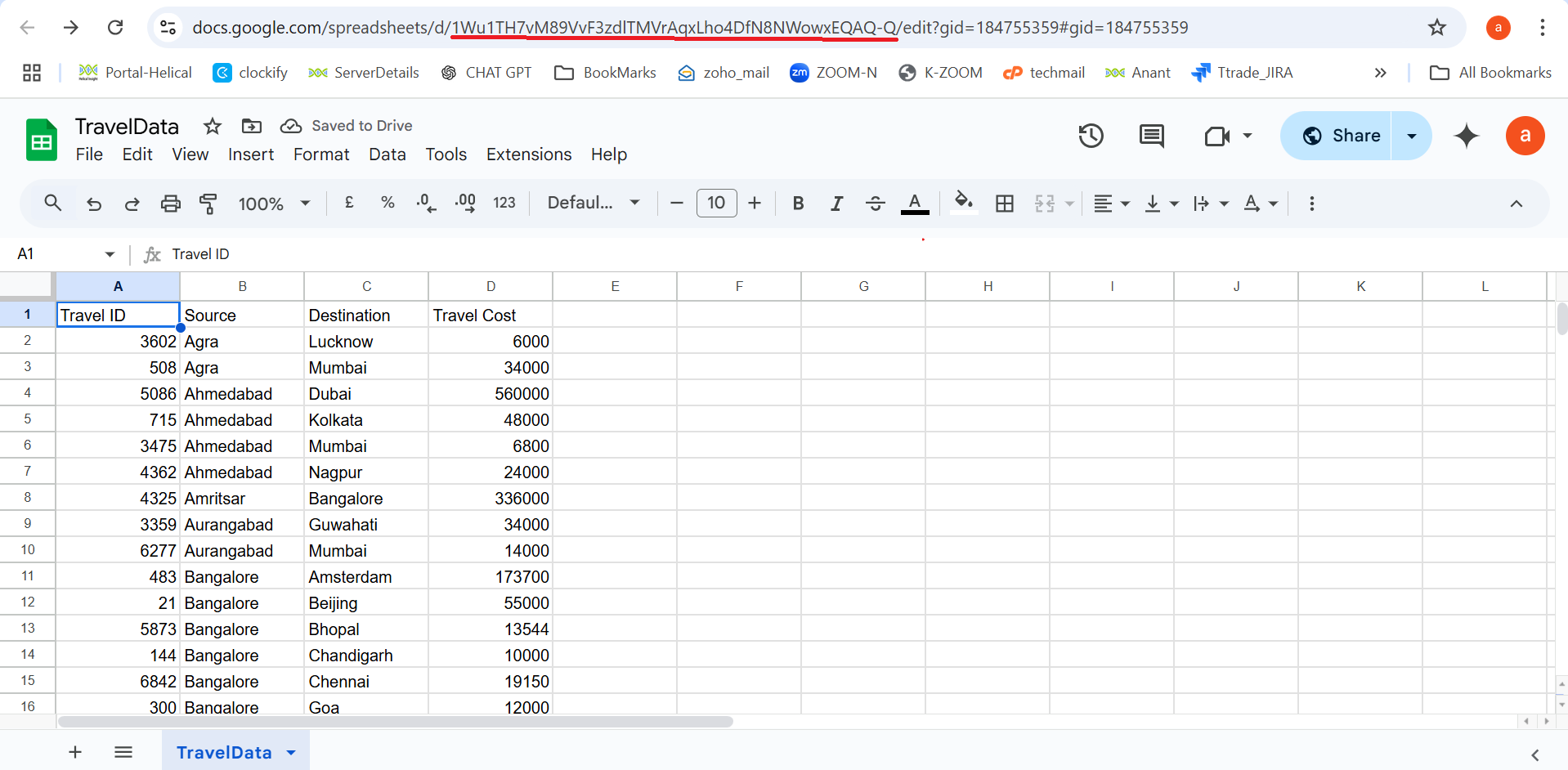 Usage of Flat files (Google spreadsheet) in Helical Insight