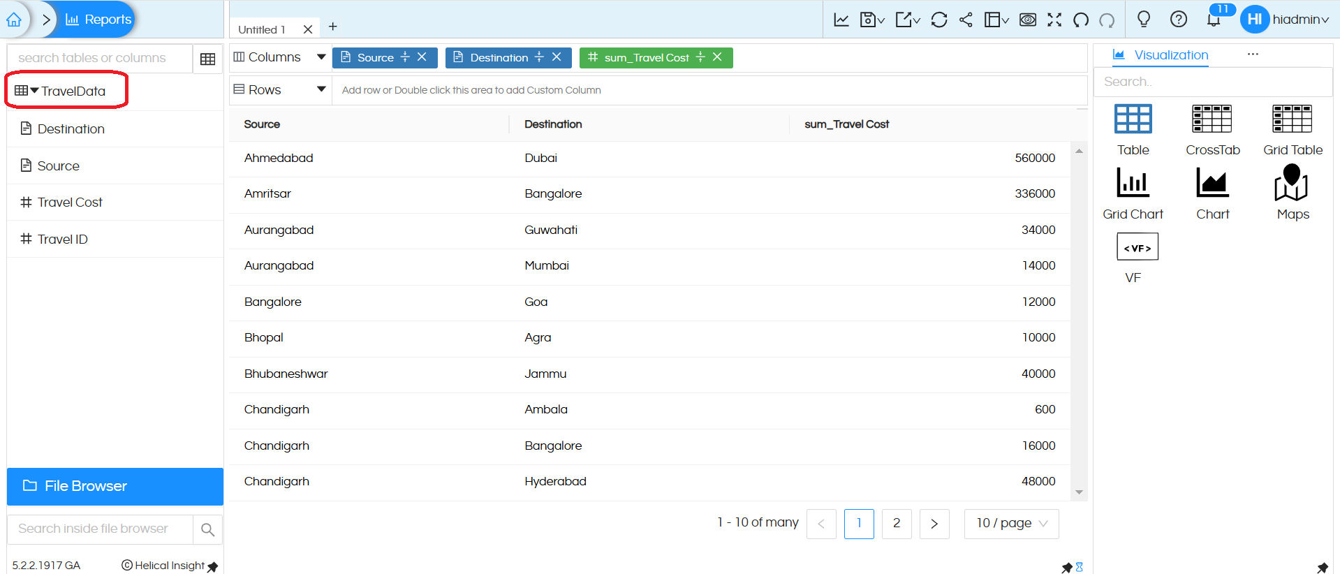 Usage of Flat files(CSV) in Helical Insight