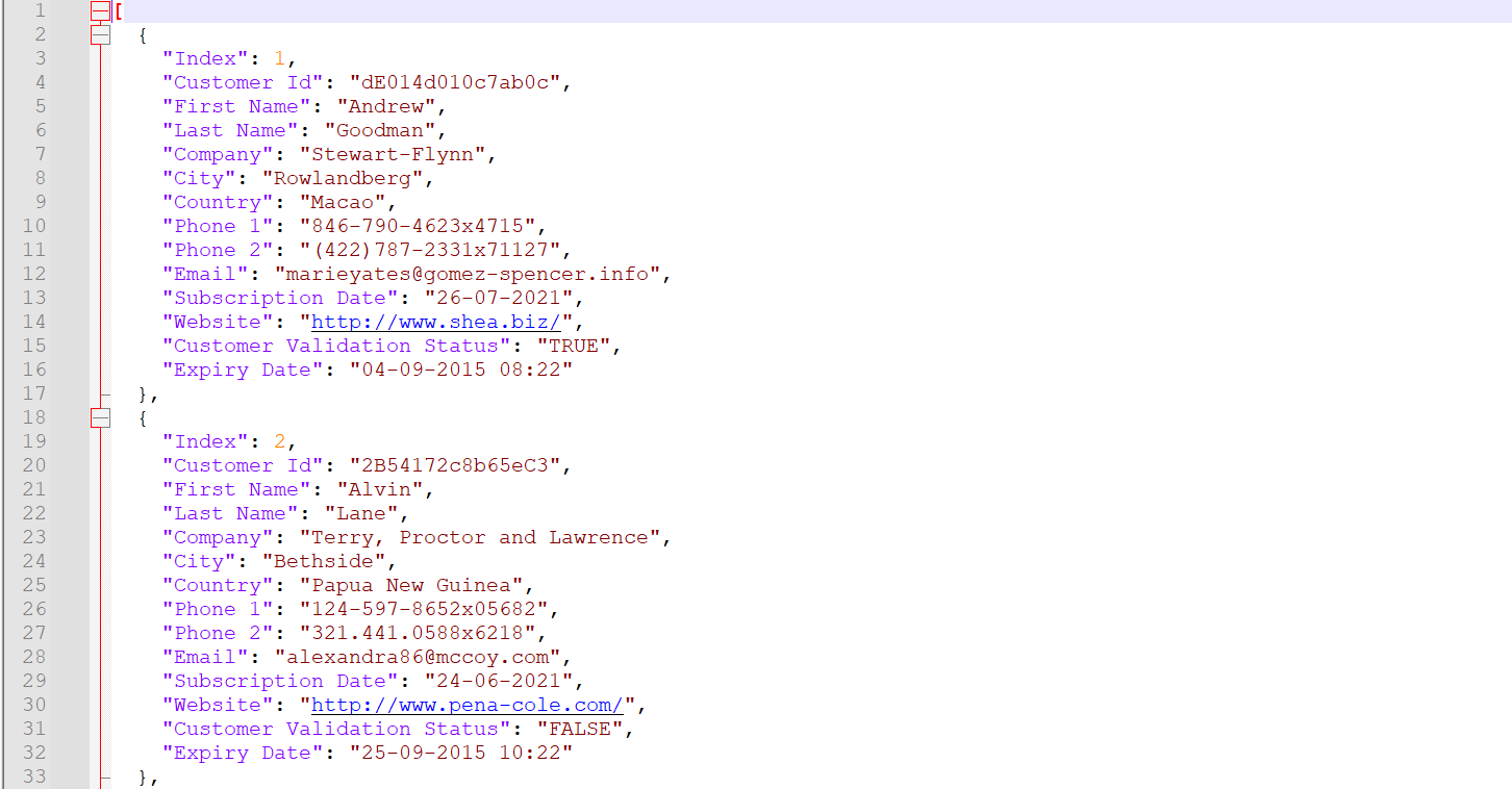 Usage of Flat files(JSON) in Helical Insight