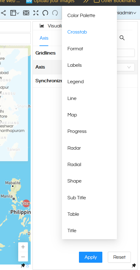 Usage of Geographical Map in Helical Insight